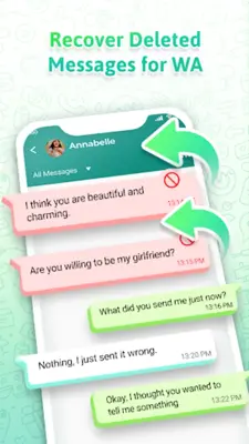 Recover deleted Messages WARM android App screenshot 7